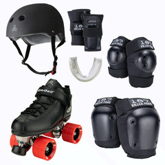 Roller Derby «Fresh Meat» Skate and Protective Gear Starter Package Riedell Dart