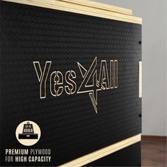 Yes4All 3-in-1 Wooden Plyo Box for Jump Training – 22″x22″, 400lb Cap.