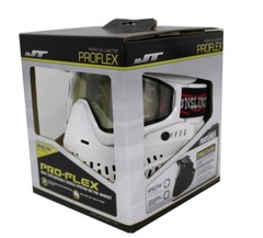 JT Paintball Proflex L.E. Mask Goggle w/ Clear + Fire Lenses – White Gunslinger