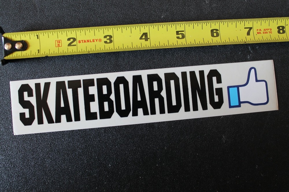 Skateboarding Thumbs Up Clear Like Love Yes Z32B Vintage Skateboarding STICKER