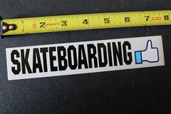 Skateboarding Thumbs Up Clear Like Love Yes Z32B Vintage Skateboarding STICKER