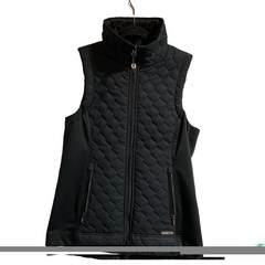 Kerrits Vest Womens Size XS Black Quilted Equestrian Riding Zipper Front