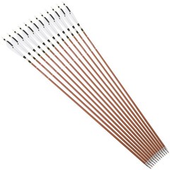12X 31″ Pure Carbon Arrows 5″ Natural Feather SP340-600 Recurve Bow Hunting