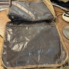 Western Outfitters Green Plastic Canvas Saddle Bag Horse Tack Water Resistant