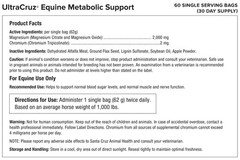 UltraCruz Equine Metabolic Support Horse Supplement, 60 Singles, Pellet (30 Day)