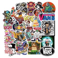 100PCS Vans Skateboard Stickers bomb Vinyl Laptop Luggage Decals Pack Lot Cool