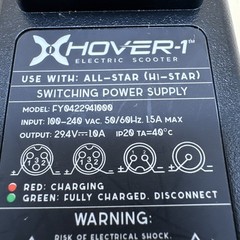 Genuine OEM HOVER-1 All Star (HI-Star) Charger with Indicator Model FY0422941000