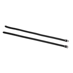 50cm Black 1 Pair Lengthen For Spur Straps Leathers With Stainless Steel