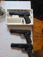3 Vintage Marksman Air Pistols Parts Only Or For Repair None Working