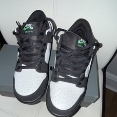Nike SB Dunk Low Pro Black and White Skateboarding Shoes Men’s Athletic Sneakers