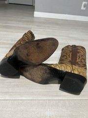 Tony Lama Preban African Exotic Skin “Print” 9.5b