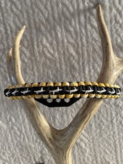 Black, Yellow And White Bow Wrist Sling