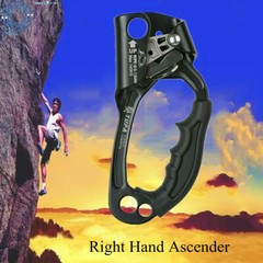 L/R Hand Ascender Rock Climbing Tree Arborist Rappelling Gear Rope For 8~13mm