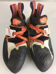 Excellent La Sportiva Solution Women’s Climbing Shoes, White/Lily Orange, W39