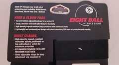 Eight Ball Multi Sport Pad Set 3-Pack Knee Elbow Wrist Protection Youth 14+