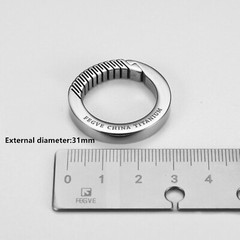 EDC Titanium Alloy Porable Keychain Ring Carabiner Key Belt Waist Hanging Buckle