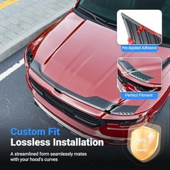 Glossy Black Glossy Black Hood Deflector for Dodge Ram 1500