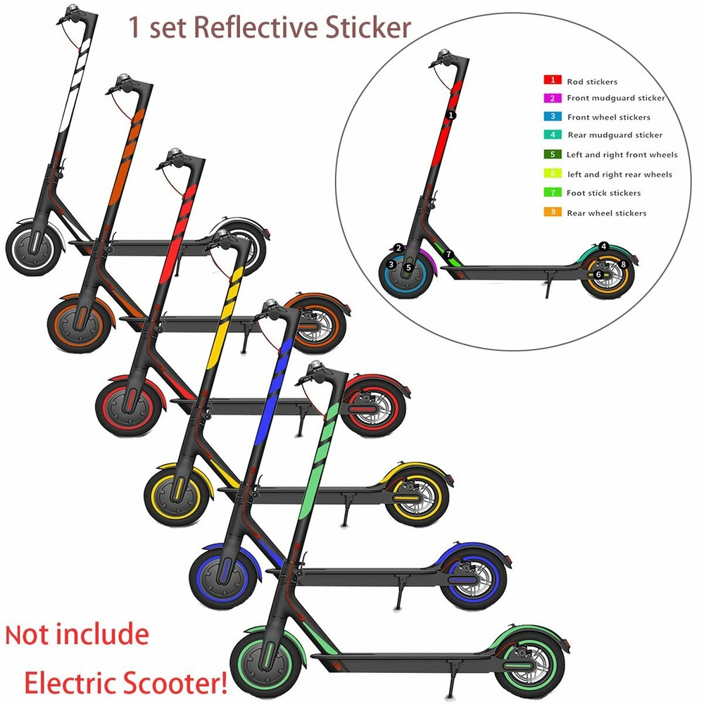 Reflective Stickers Fr Ninebot ES/Xiaomi Mijia M365 Pro/MAX G30 Electric Scooter