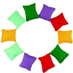 Small Colorful Nylon Bean Bags for Hand Toss Games – 2in-20 Pcs, Multi Color