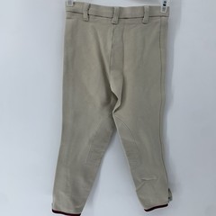 Devon Aire Riding Pants Children Child size 10 R Beige With Maroon Accent