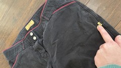 Devon-Aire Women’s Riding Breeches Black Red Gray Size 32 Equestrian