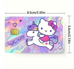Hello Kitty Rainbow Unicorn Credit Debit Bank Card Skin Cover Sticker Chip 1PC