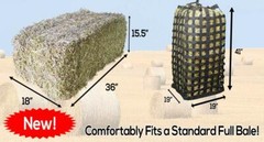 XL Go Around Slow Feeder Horse Hay Bag with Super Tough Bottom 1 Year Warranty