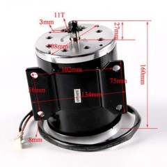 36V 800W Brush Electric Motor Full kit Controller for Quad e-Bike ATV Bicycle