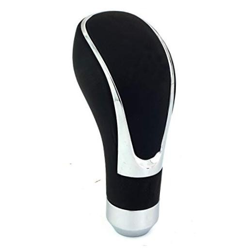 Leather Covered Stick Shift Knobs – MT Gear Car Shifter Handle Fit Most Black 1