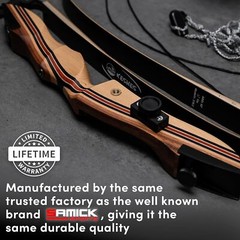 Keshes Takedown 62″ Hunting Recurve Bow & Arrow 15-60lb Draw Weight Right & Left