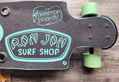 Ron Jon 35″ Beercan Skate Board Sea Foam Green Made in the USA NEW VHTF
