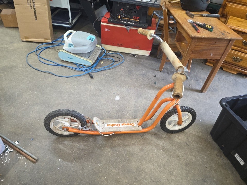 1980’s Orange Crush Kick Scooter Crusher