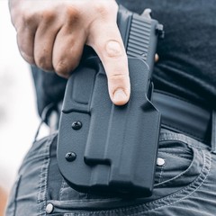 Glock 19 OWB Holster – USA Made – Fits Glock 19 19X 25 32 44 45 (Gen 3, 4, 5)…
