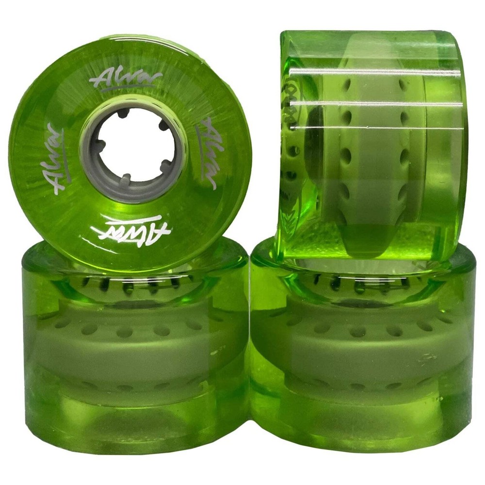 Alva Wheels Cruiser Clear Green 60mm 83A Skateboard Set of 4