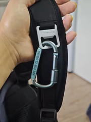 Aluminum Carabiner Clips – Set of 6- Black & Silver Carabiner Tactical Hook
