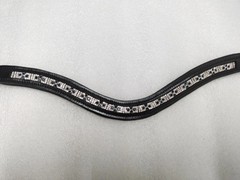 Premium Stylish Crystal Leather Browband For Horses Bridle Part