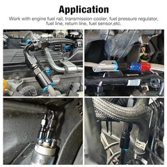 6AN Male to 5/16″ SAE Quick-Disconnect Female 90 Degree 6AN to 5/16 90 degree