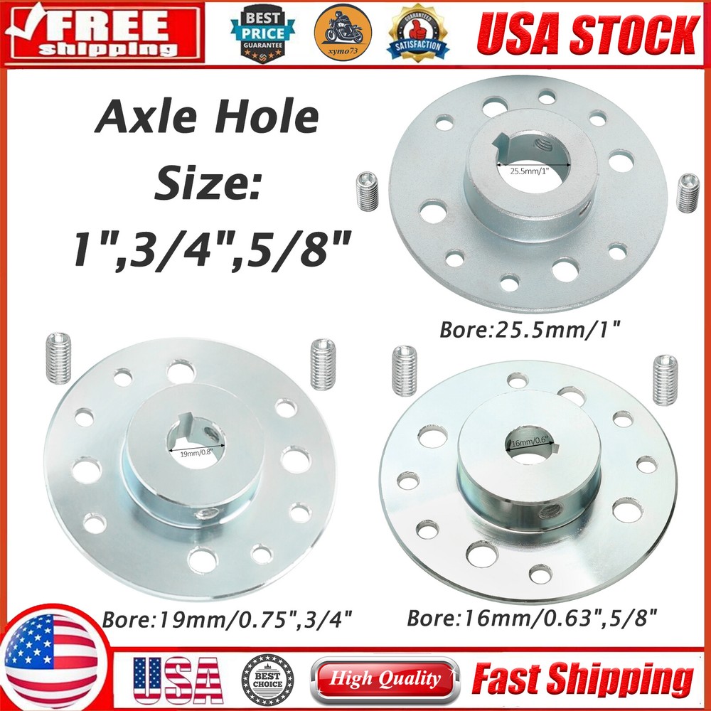 1″ 3/4″ 5/8″ Axle Shaft Wheel Hub Adapter For ATV Quad Buggy Go Kart Golf Cart