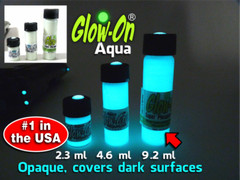 Glow-On® AQUA Glow Paint For Gun Sights, Fishing Lures, Lg 9.2 ml Vial, Bright