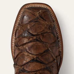 Men’s Stetson Amazon Pirarucu Boots Handcrafted JBS Collection Brown