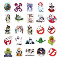 25 Piece Mix Lot 2” The Real Ghostbusters Stickers, Random Mix, Vinyl, Decals