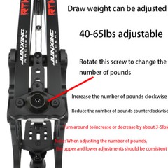 Compound Bow Dual-use Short Axis 40-65lbs Steel Ball Arrow Hunting Fishing RH LH