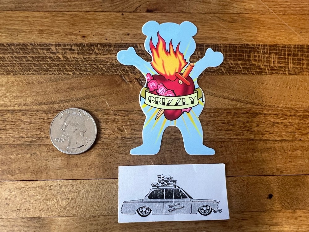 Grizzly Griptape Sacred Bear Sticker Torey Pudwill Skateboarding Supreme