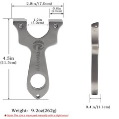 Stainless Steel Slingshot Compact Metal Hunting Catapult Target Shooting