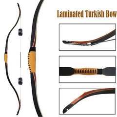 50″ Archery Traditional Recurve Bow Horsebow 30-50lbs Laminated Turkish Bow Hunt