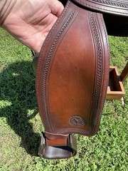 Circle Y Flex-Lite Park/Trail Saddle Flexible Tree FQHB Brown Leather