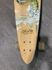 Vintage Arbor Longboard Skateboard Tadashi Ura Art Arbor wheels 38in.