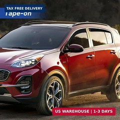 Window Visors Rain Guards for 2017 2018 2019 2020 2021 2022 Kia Sportage, Out-Ch
