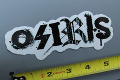 Osiris Skateboard Shoes Clear Black Graffiti Z3C Vintage Skateboarding STICKER