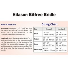 C-30-M Medium English Bitless Bitfree Bridle Extremely Comfortable Hilason